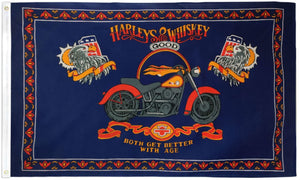 Harleys & Whiskey Flag